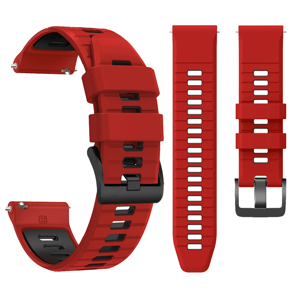 Sport Soft Silicone Watchband, 22mm - Enhanced Comfort and Style