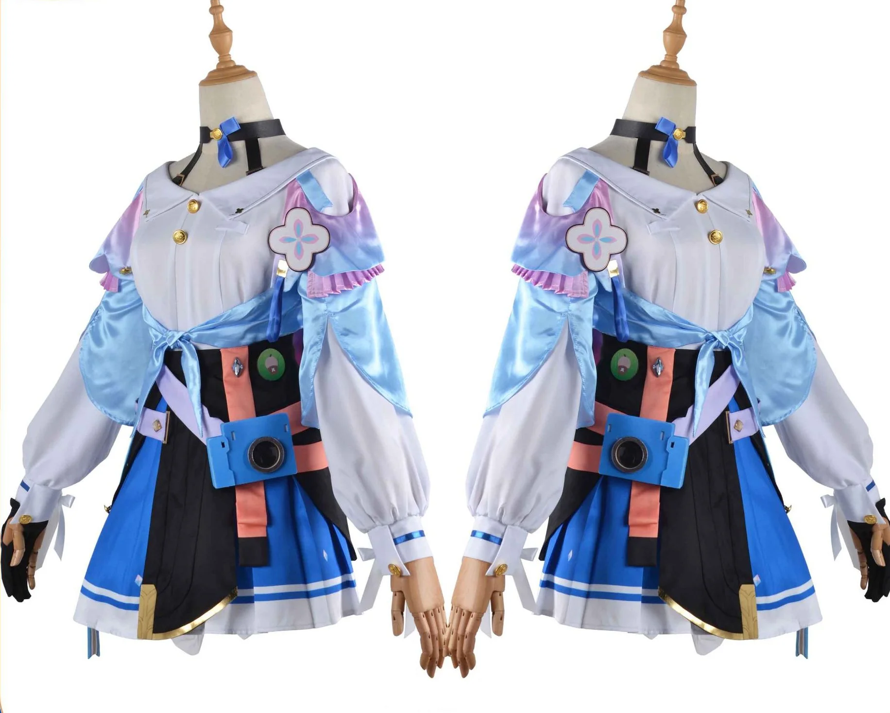 

Game Honkai: Star Rail 7th March Cosplay Costumes Uniform Outfit Halloween Party Women Pink Wig March 7th Cosplay Costume