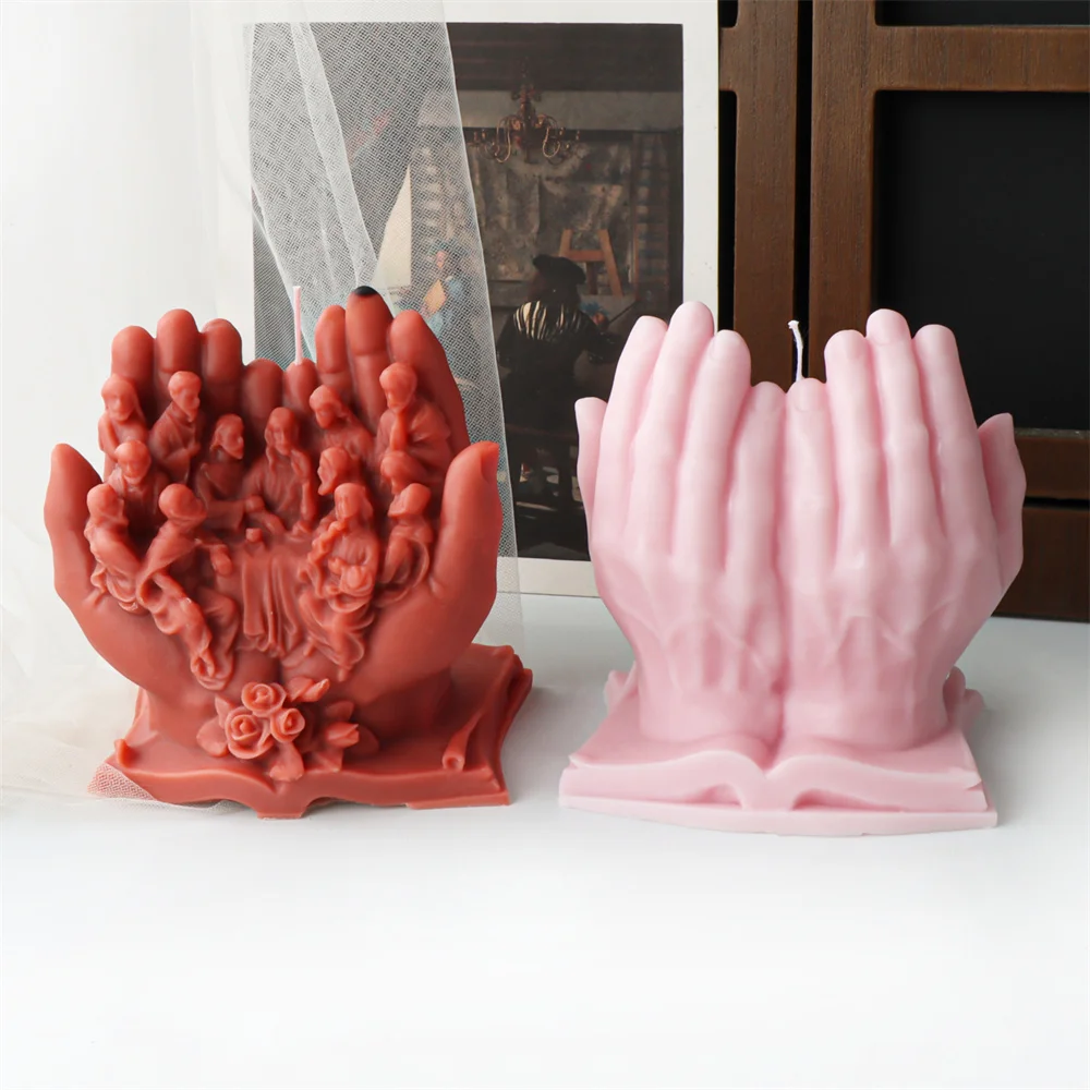 

Last Supper Silicone Mold Silicone Religious Tool DIY Statue Home Decor For Aroma Candles, Epoxy Resin, Cake Decor, Soap