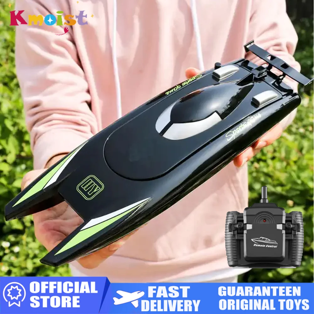 Boys Toy Gifts 2 4G Radio RC Boat High Speed Speedboat Large Capacity Battery Dual Motor