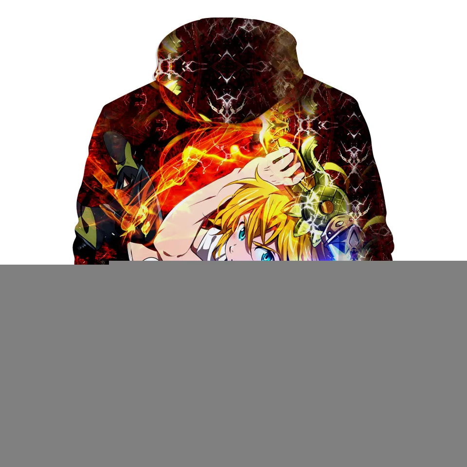 2022 Brand New Seven Deadly Sins 3DHoodies Sweatshirt Men/Women Anime Casual Hoodie Fashion Trendy Fall Hoodie Clothes palm angels sweatshirt