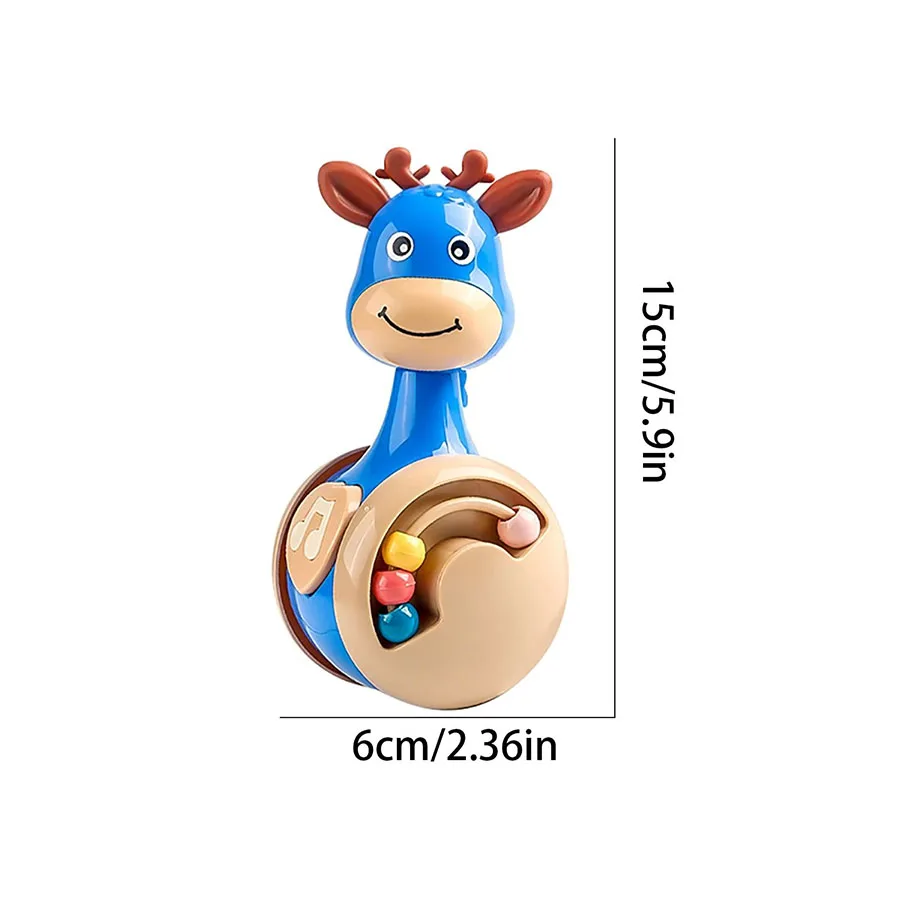 Sliding deer tumbler baby sooth puzzle early education 0-3 years old infants learn crawling children toys wholesale 6