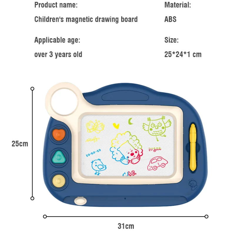 Montessori Kids Magnetic Drawing Board Easel Wordpad Baby Color Graffiti Board Art Educational Drawing Tool Toys Christmas Gift educational toys educational drawing toy magnetic drawing board