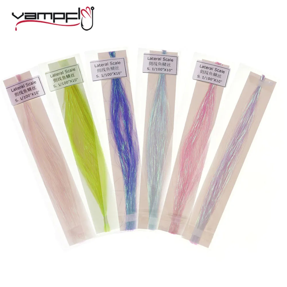 Vampfly Fili Flash Ondulati Gliss N 'Glow Flashbou Tinsel Saltwater Baitfish Streamer Fishing Lure Bait Fly Tying Material