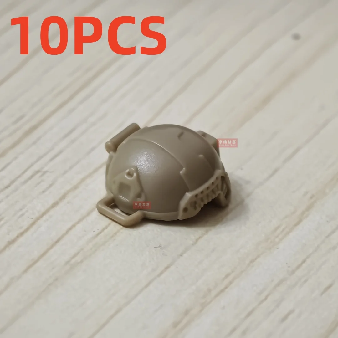 10PCS WW2 Militär Bausteine Weste Deutsch UNS Helm Hut Flammenwerfer Waffe Zubehör Gürtel Kopfhörer Ausrüstung Spielzeug Geschenk – Detail 9
