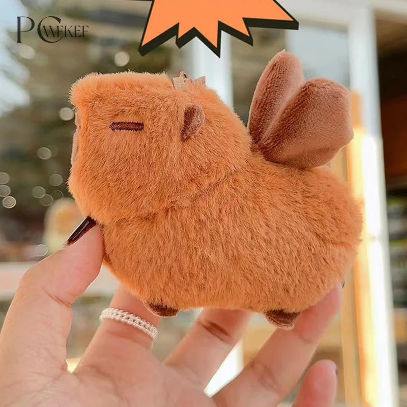 

Plush Capybara Toy Backpack Fluffy Doll Stuffed Animals Bubble Pendant Funny Gift For Kids Boy