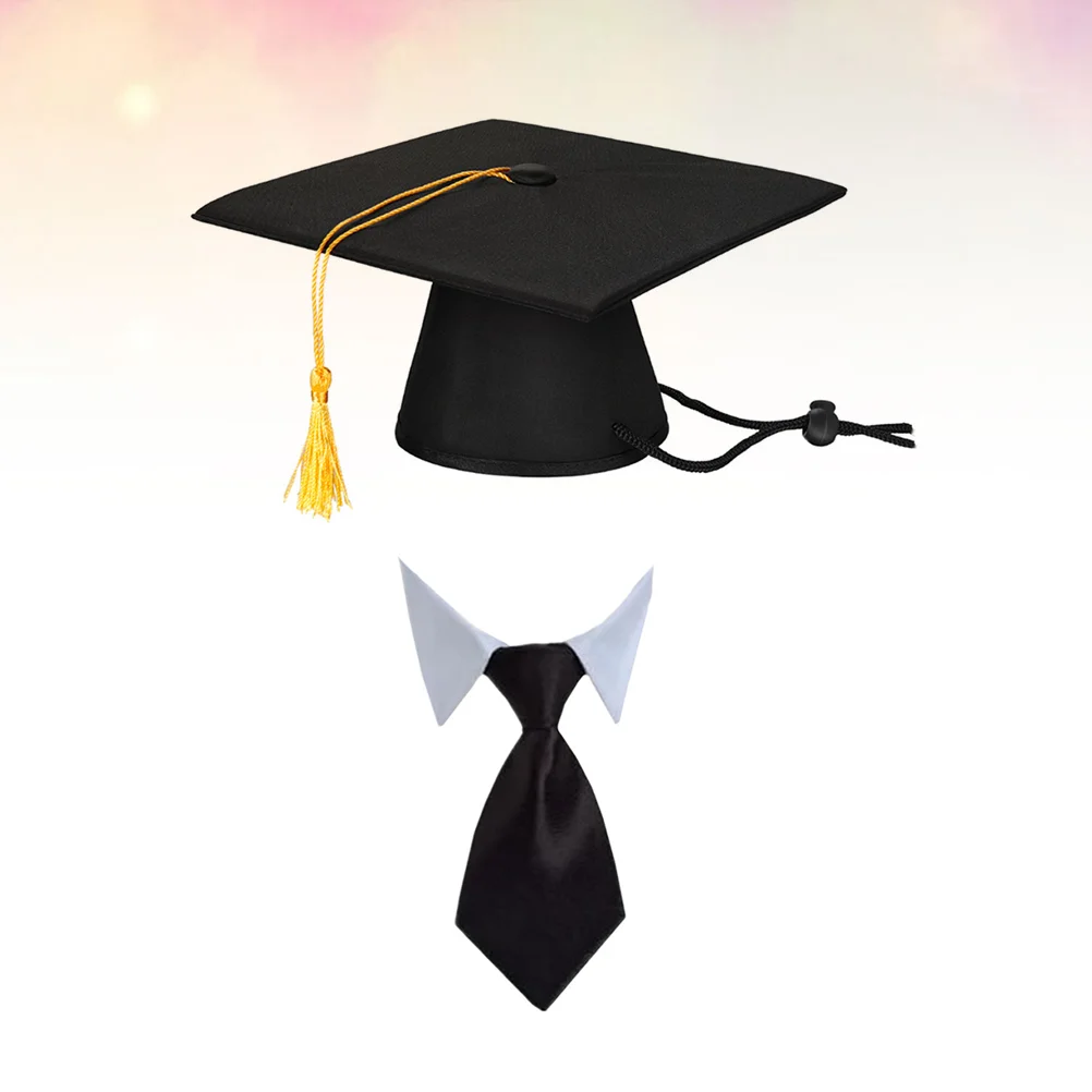 2 Pezzi Pet Party Supplies Puppy Doctor Hat Cappelli Animal Cat Toy Cap Dr Cats And Dogs Collar Graduation