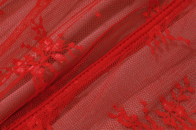European and American women's new flared sleeve ballet style sexy and pure desire lace wrapped chest print long sleeved dress