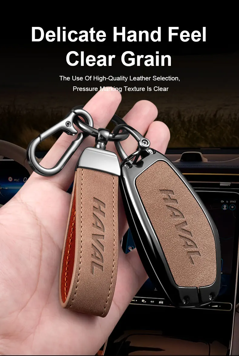 Schlüsselabdeckungen aus Zinklegierung für Great Wall Haval H6 2024, H9 2025, H2, M6, Cool Dog Plus, Owl MAX, F7, F7X, F7X, F7H, H8 und H3 Autos – Detail 7