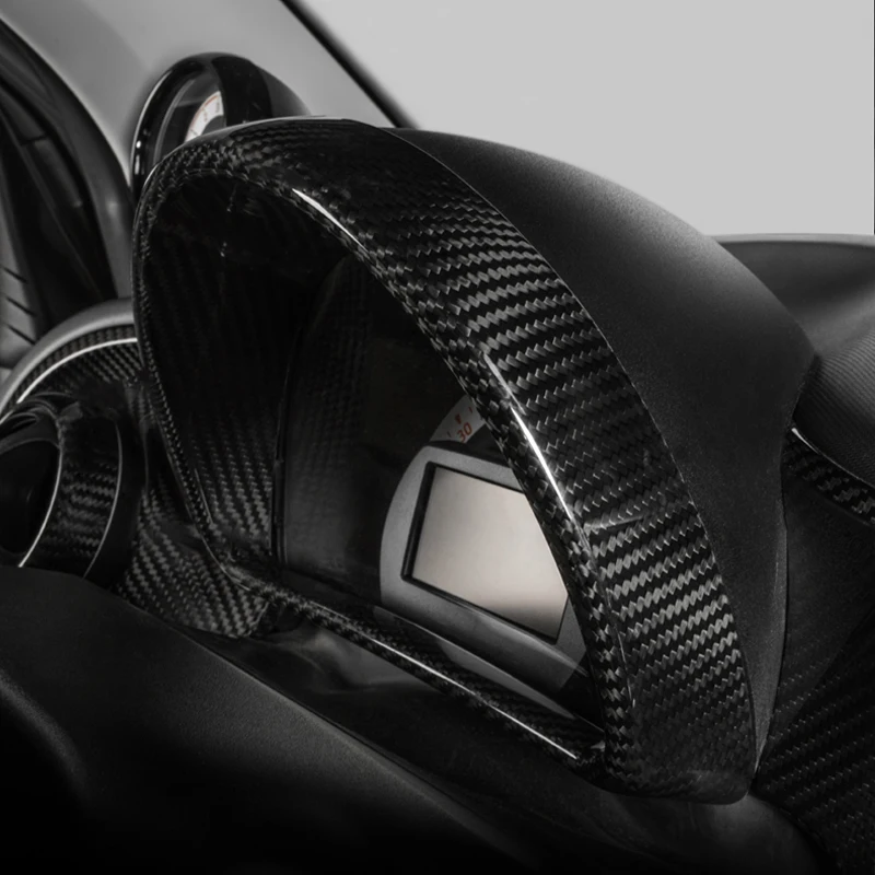 

Car Instrument Panel Dashboard Screen Decoration Cover Trim Carbon Fiber Moulding Sticker Decal for Smart 453 Fortwo Forfour