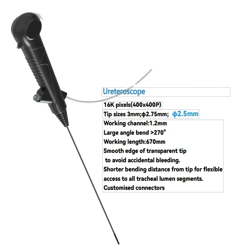 

Finish product Flexible endoscope for UR O and BRO N in humans USB Turning 270 degree