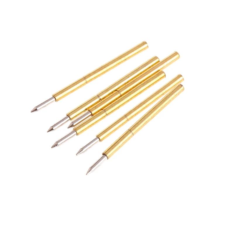 

Spring Pressure Test Probe Pogo- Pins 100 Pieces P75-B1 Needle Tube Dia 1.02mm Length 15.85mm Easy to Replace Stable