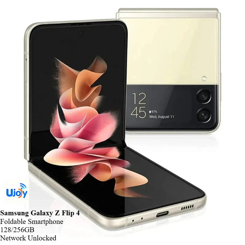 Smartphone pliable Samsung Galaxy Z Flip 4 5G, Snapdragon 8GB 128/256GB, écran coulissant, NFC, téléphone Android - Réseau débloqué 1