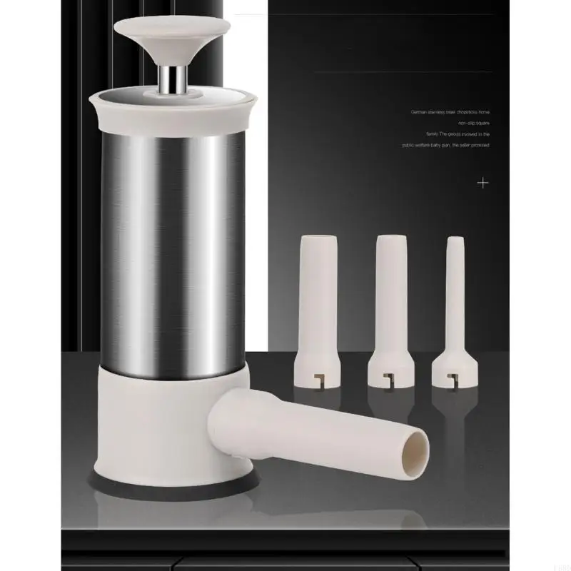 F68D Stainless Steel Sausage Stuffer Horizontal Sausage Maker Homemade-Kitchen