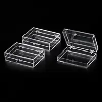 Acrylic Transparent Box Lid Jewelry Candy Storage Box Badge Commemorative Coin Storage Box Personal Postcard Box Home Accessory 1