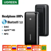 UGREEN odbiornik Bluetooth 5.0 USB DAC 3.5mm bezprzewodowe słuchawki Audio wzmacniacz NFC aptX LL aptX HD QCC3034 Bluetooth 5.0 Adapter