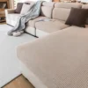 Thicken Stripe Jacquard Stretch Removable Sofa Seat Cushion Cover Washable for Living Room Kids Pets Furniture Protector 1