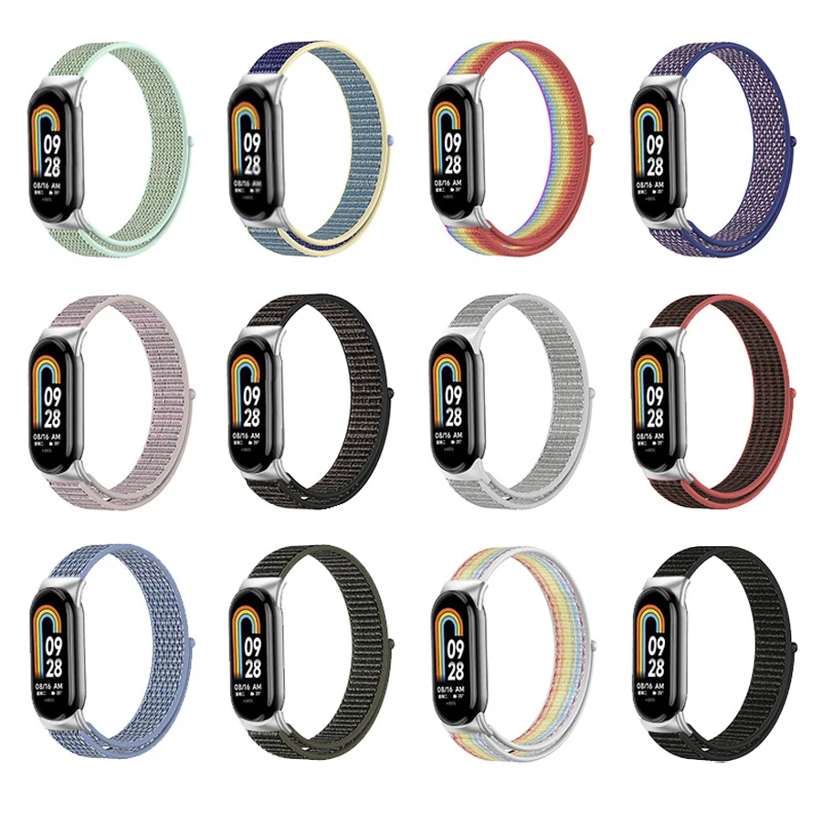 Breathable Nylon Loop Sport Strap with Metal Joint