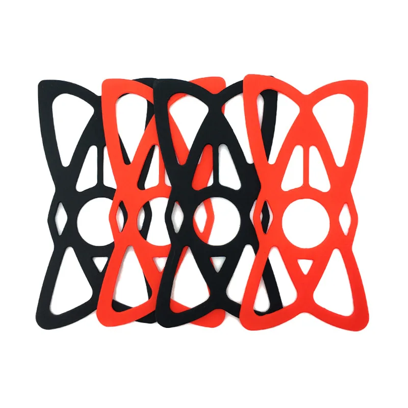 Supporto Per Telefono Da Moto In Silicone Elastico Grip Per Telefono Gopro 7 7Plus 8 11 12 Corda Per Elastico Rosso Nero