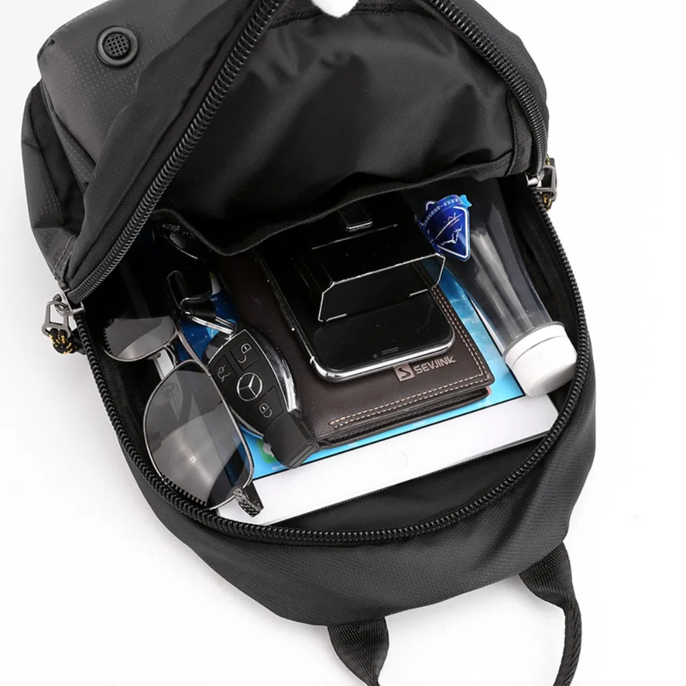 Men Small Backpack Rucksack Messenger Cross Body Chest Bags Multi-purpose Military Travel Nylon Male Fashion Daypack  Knapsack