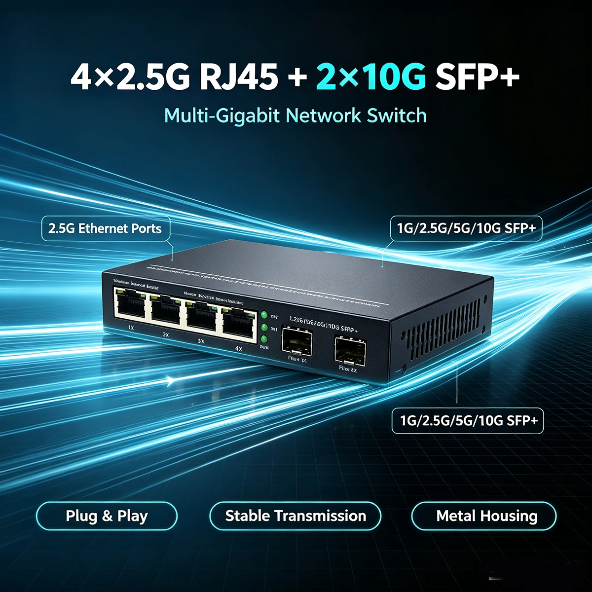 High-Speed 10G Active Optical SFP Cable, Multiple Lengths,