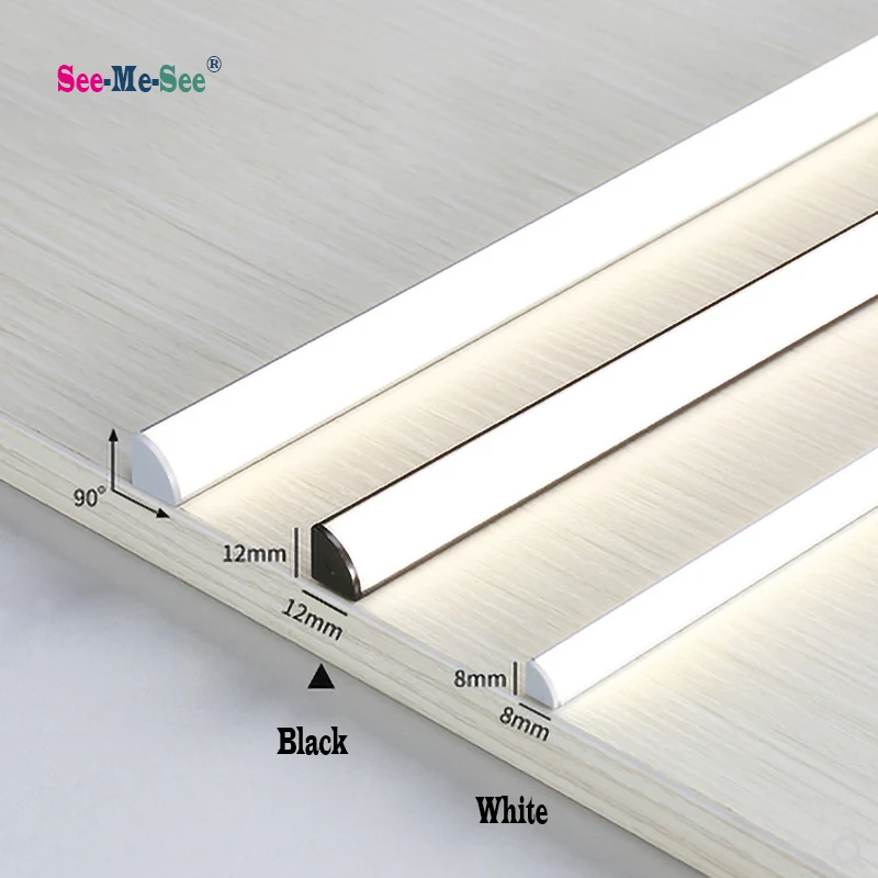 

Surface Mounted Wine Wabinet Lighting With Slot-free Right Angle Bar Lamp Wardrobe Laminate Shoe-cabinet Induction