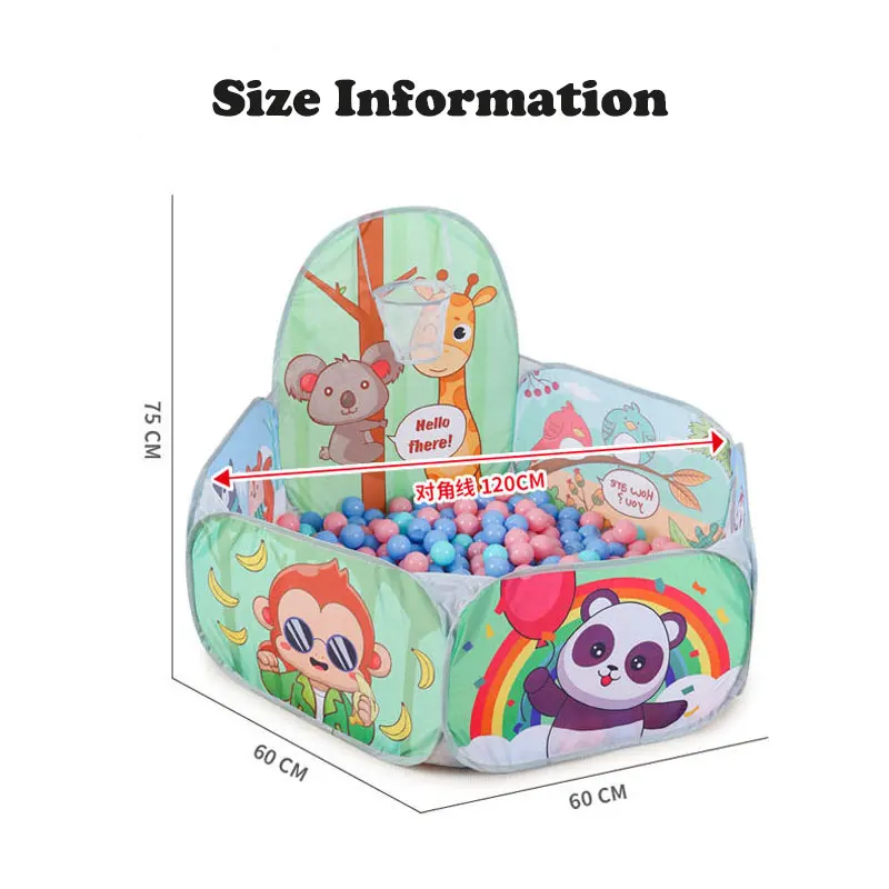 1.2M Ball Pool for Children Baby Playpen Balls for Baby Pool Children's Pool Balls Dry Pool with Balls Children's Park Toys Gift 6