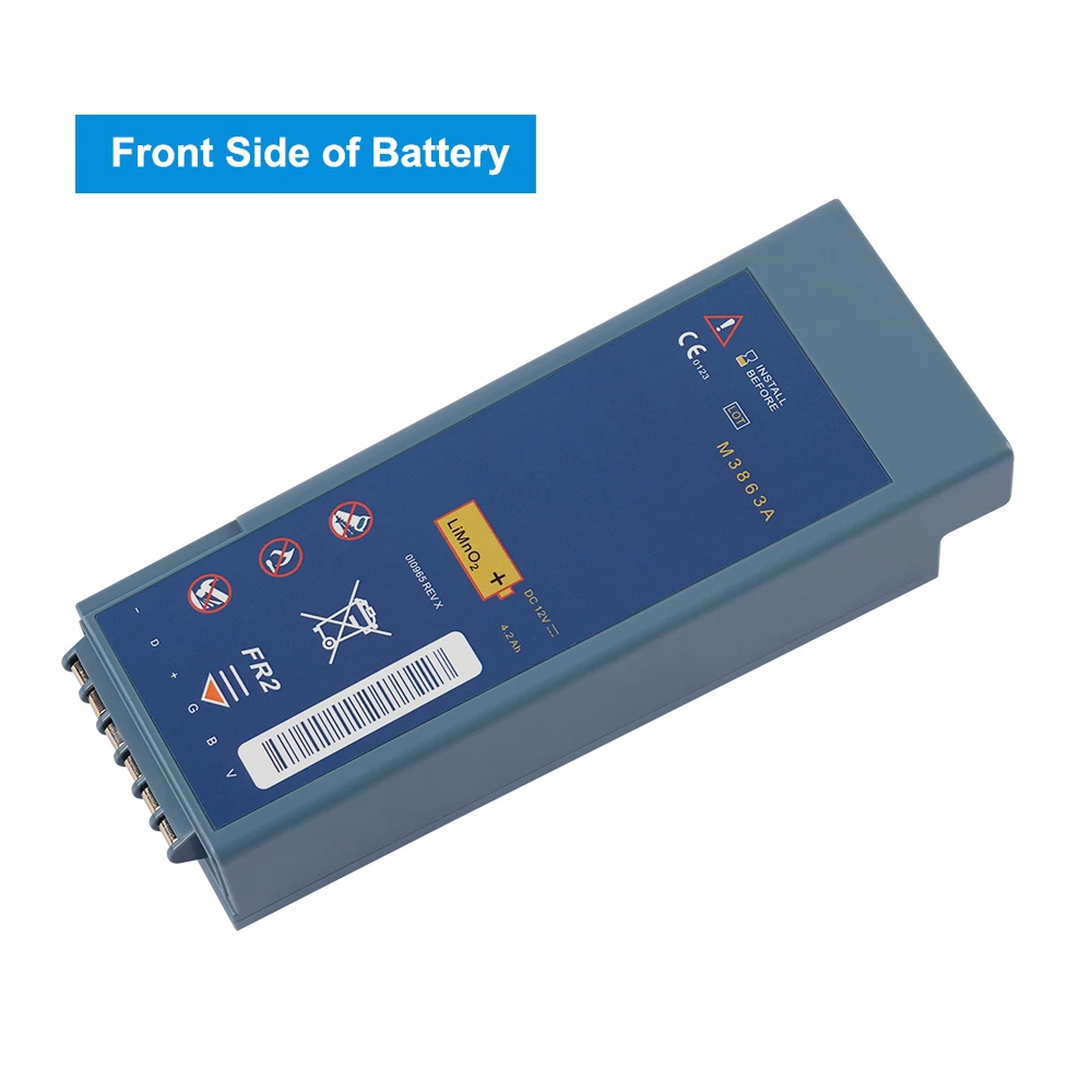 M3863A Ersatzakku für Ph-ps FR2 AED Defibrillator M3860A M3861A M3840A M3841A 12V 4,2Ah 50,4WH Schnelle Lieferung – Detail 6