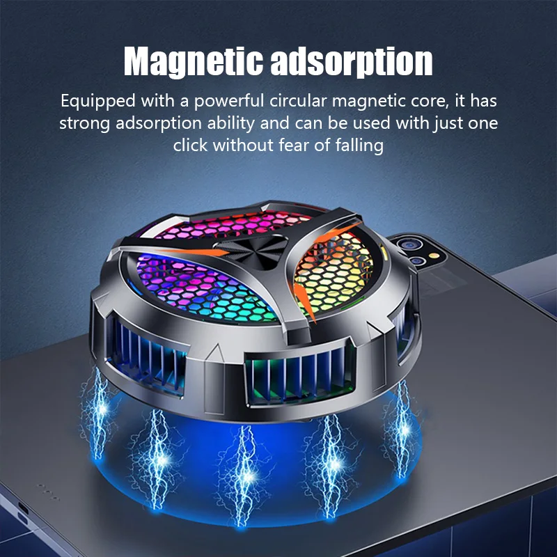 Phone Cooler X42 fan phone Magnetic Cooler for iPad iphone Mac with Aluminum Stand
