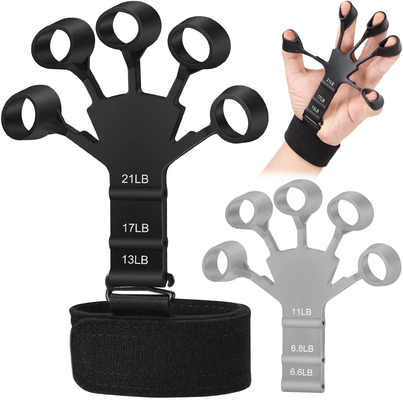 Finger Exerciser Finger Gripper Guitar Exerciser 6 Resistant Levels Recovery Physical Tools Hand Strengthener hand strengthener finger strength trainer finger trainer hand grip trainers hand grip exerciser hand trainer hand exerciser