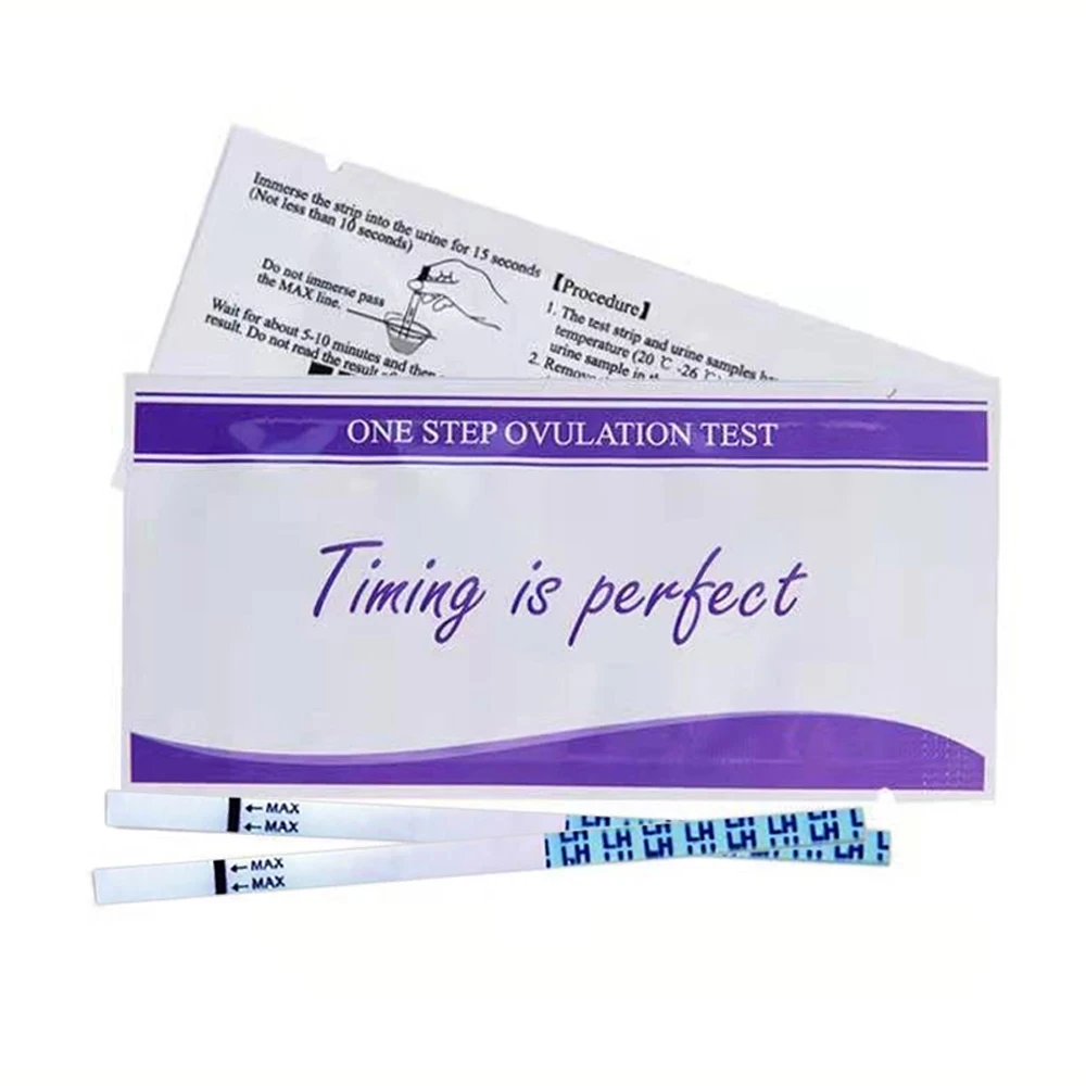 20pcs Home Female Quick Test Pregnancy Strip LH Urine Test Ovulation Early Pregnancy Response Over 99% Accuracy Self-test Strips