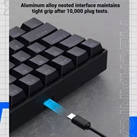 2026 new Mini 60% Gaming Keyboard, RGB Backlit 61 Key Ultra-Compact Keyboard,  Ergonomic Waterproof Mechanical Feeling Office - Image 5