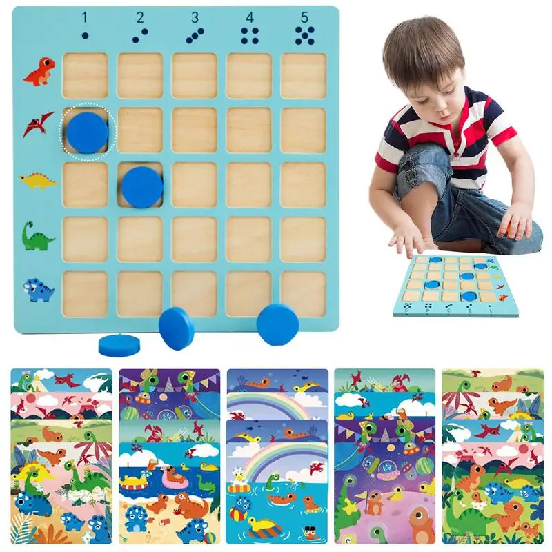 Подсчет игрушки деревянный динозавр подсчет игра подходящая образовательная головоломка Монтессори раннее развитие игрушка для детей девочек мальчиков