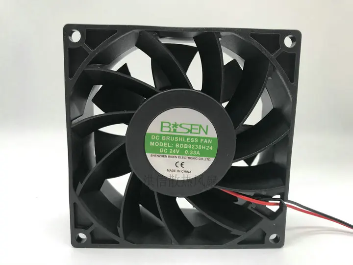

Freight free new original 9238 BDB9238H24 DC24V 0.33A 2-wire 9CM cooling fan