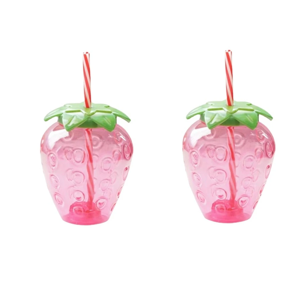 2pcs strawberry cups