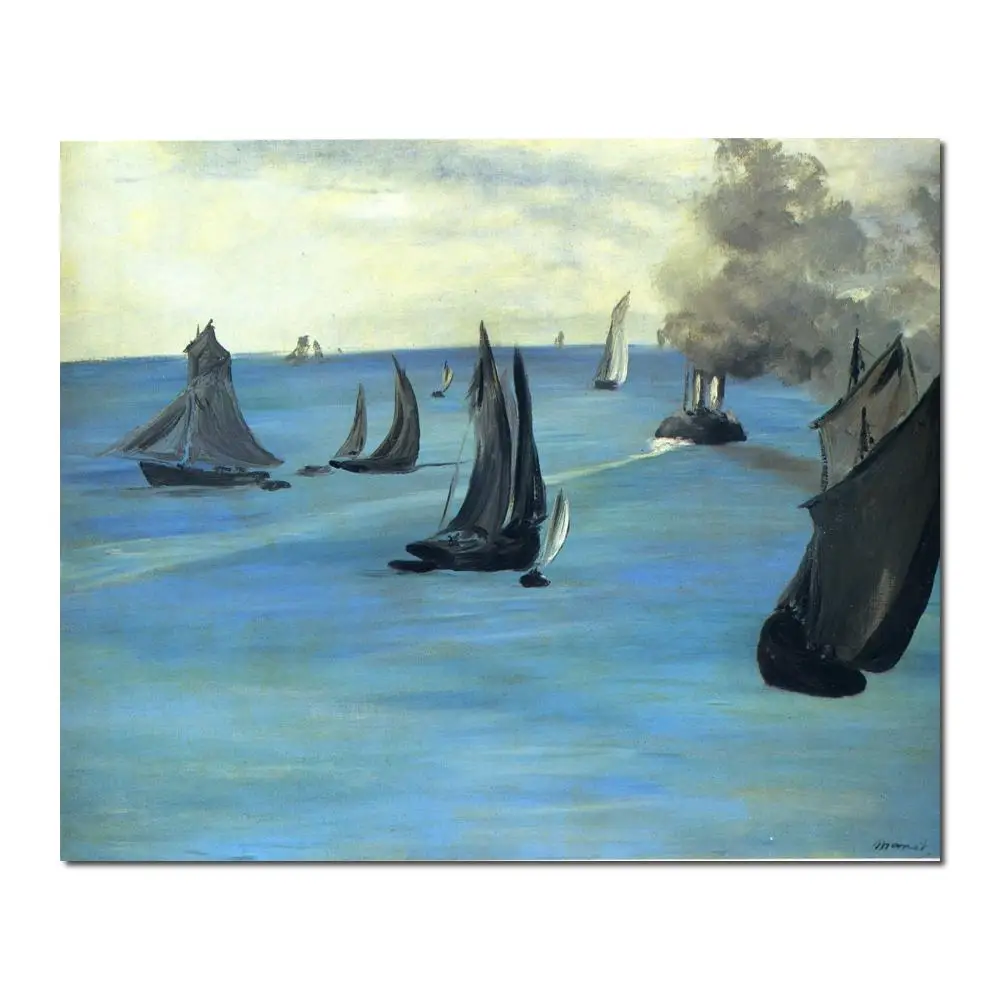 

Steamboat leaving Boulogne Edouard Manet картина для продажи ручная роспись высокое качество