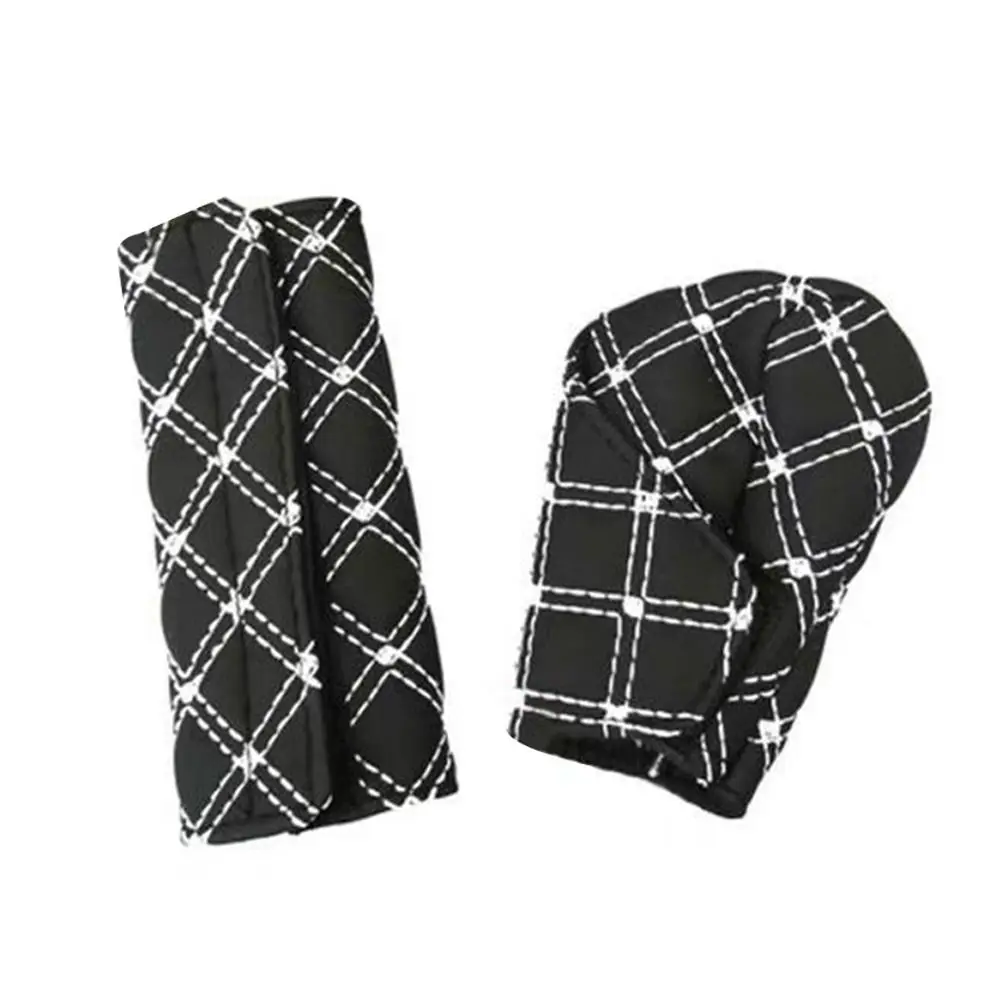 Car Shift Handle Cover Handbrake Protective Universal Adjustable Shift Knob Cover 2Pcs/set