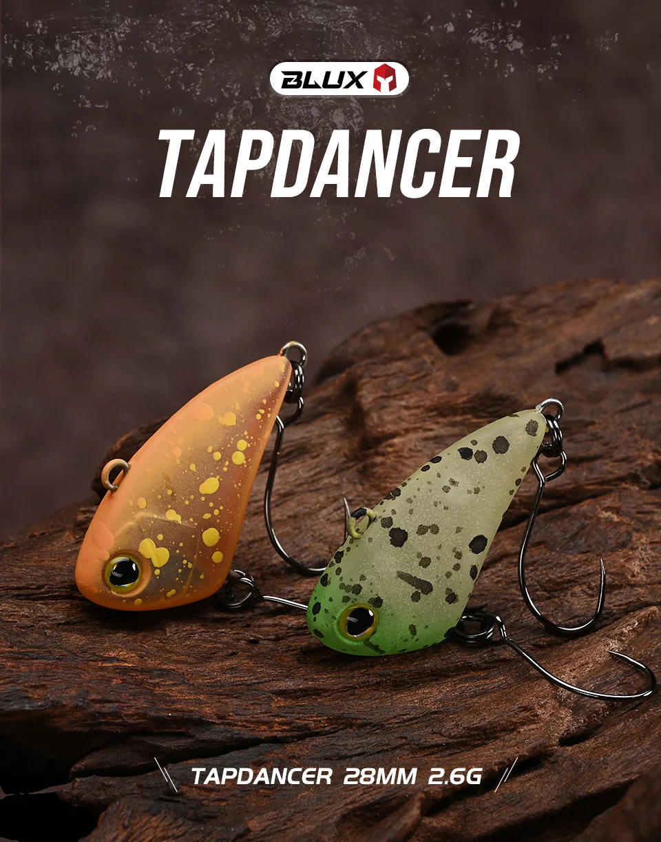 BLUX Tapdancer 28 mm 2,6 g Mini VIB Lipless Crankbait Angelköder Stream Area Forelle Vibration Kunststoff Wobbler Kunstköder – Detail 1