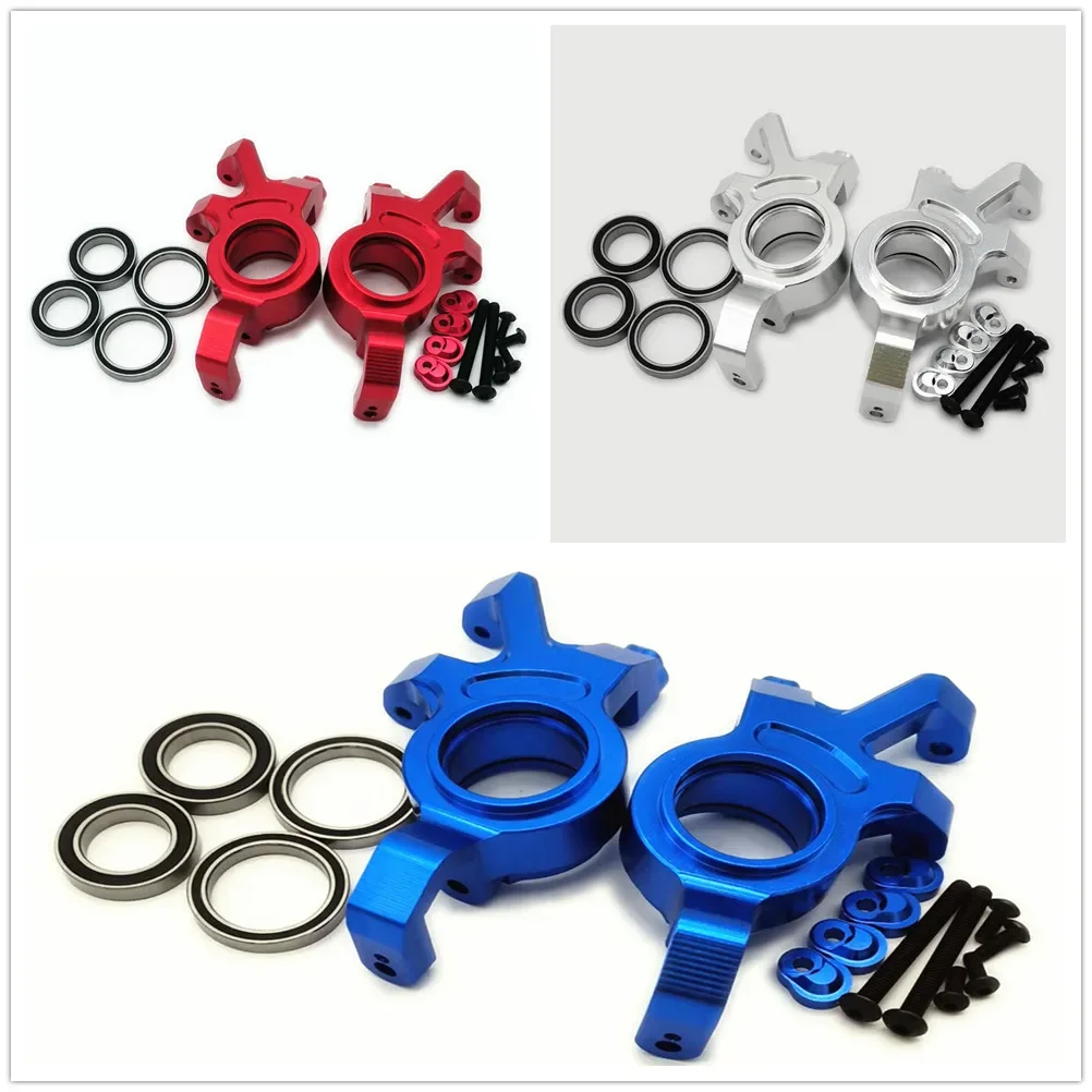 2 Stück Aluminium-Frontlenkblöcke Achsschenkelarme für RC Traxxas 1/5 X-Maxx XMAXX 7737
