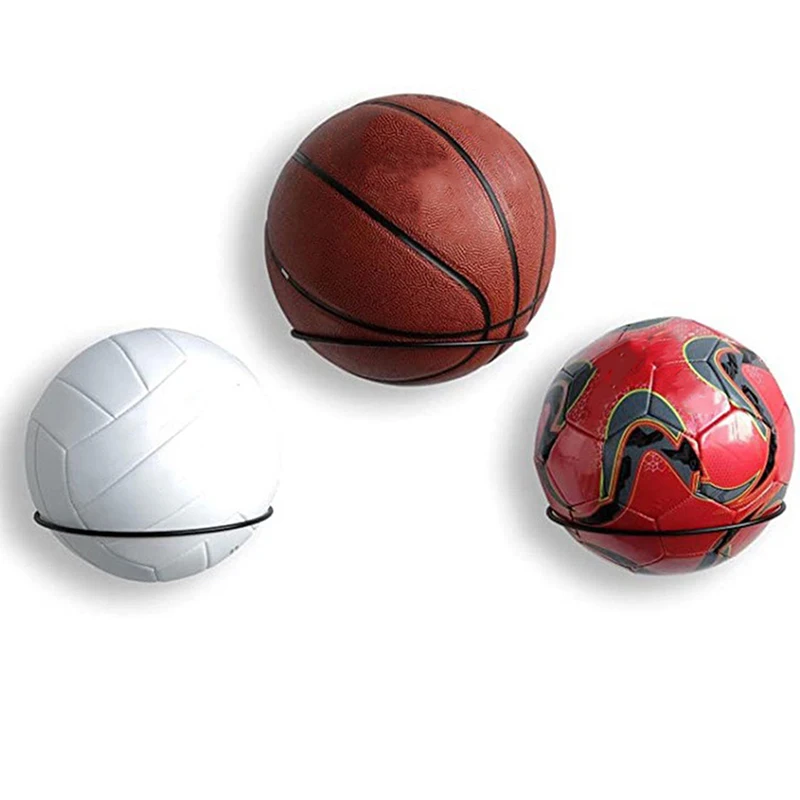 

Настенный держатель для баскетбола, железная многофункциональная металлическая полка с держателем для мячей, компактный Декор для гостиной