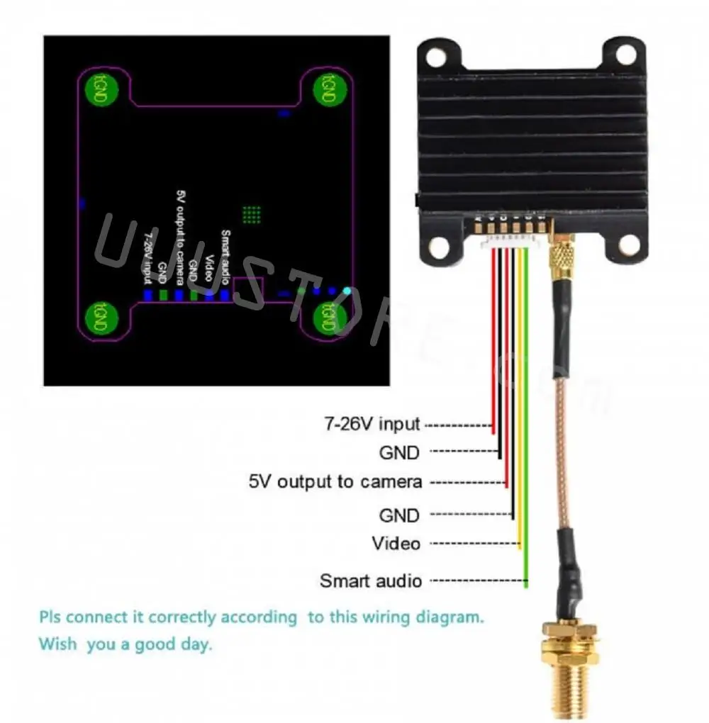 AKK Race Ranger Smart Audio 200mW/400mW/800mW/1600mW Power Switchable FPV Transmitter w/ SMA Adapter for RC Drone Airplane Model 6 AKK Race Ranger Smart Audio 200mW/400mW/800mW/1600mW Power Switchable FPV Transmitter w/ SMA Adapter for RC Drone Airplane Model - Image 6