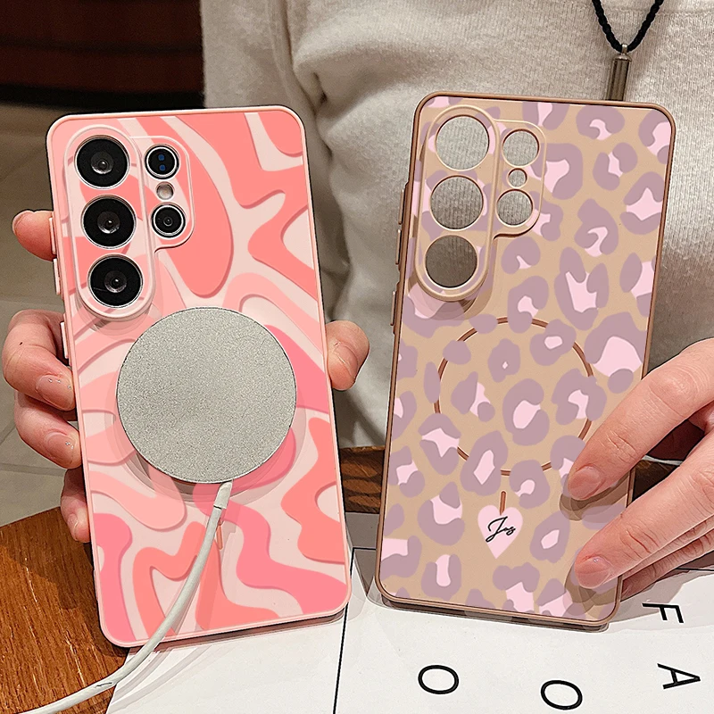 Striped Pattern Magnetic Phone Case Cover