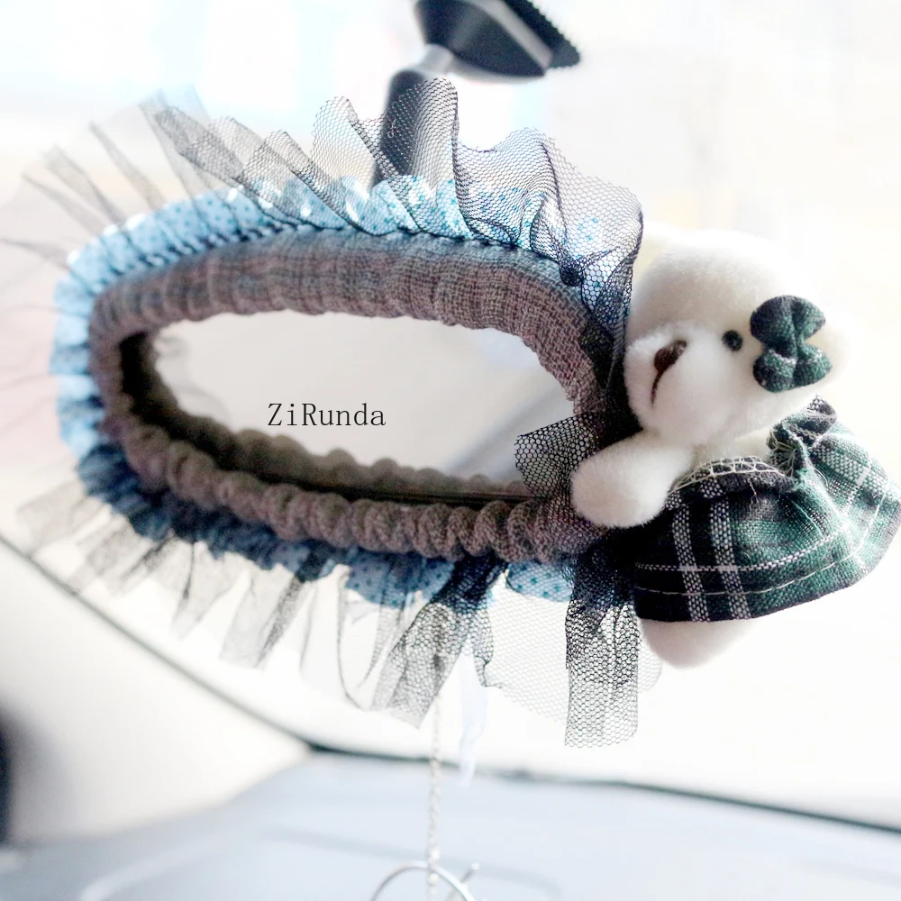 [Rearview mirror cover] Cute car interior products, rearview mirror cover, rearview mirror, car protective cover
