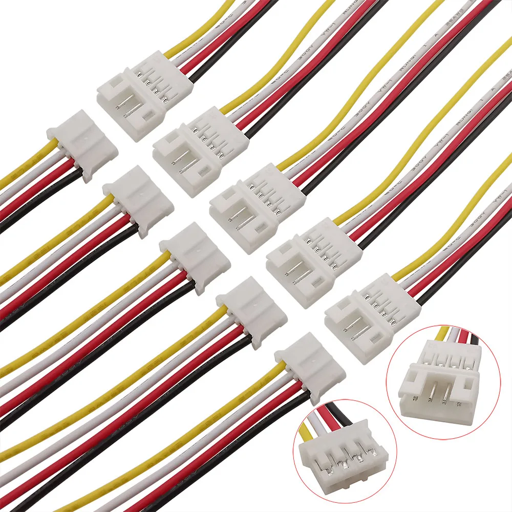 JST PH 2,0mm Pitch 4 Pin Stecker JST PH 2,0 4 P Micro Stecker Weibliche Jack Terminals Draht 20CM 26AWG Kabel Luft Docking