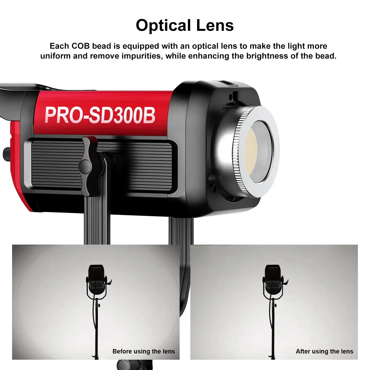GVM SD300B Pro 300W Video Studio Lights with Bowens Mount Softbox & Stand 2700K~