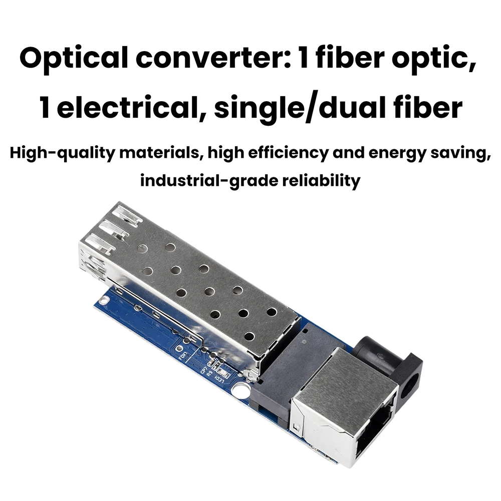 DC 5-12V RJ45 Ethernet SFP Gigabit Glasfaser-Transceiver Motherboard Optoelektronische Konvertierungsplatine – Detail 7