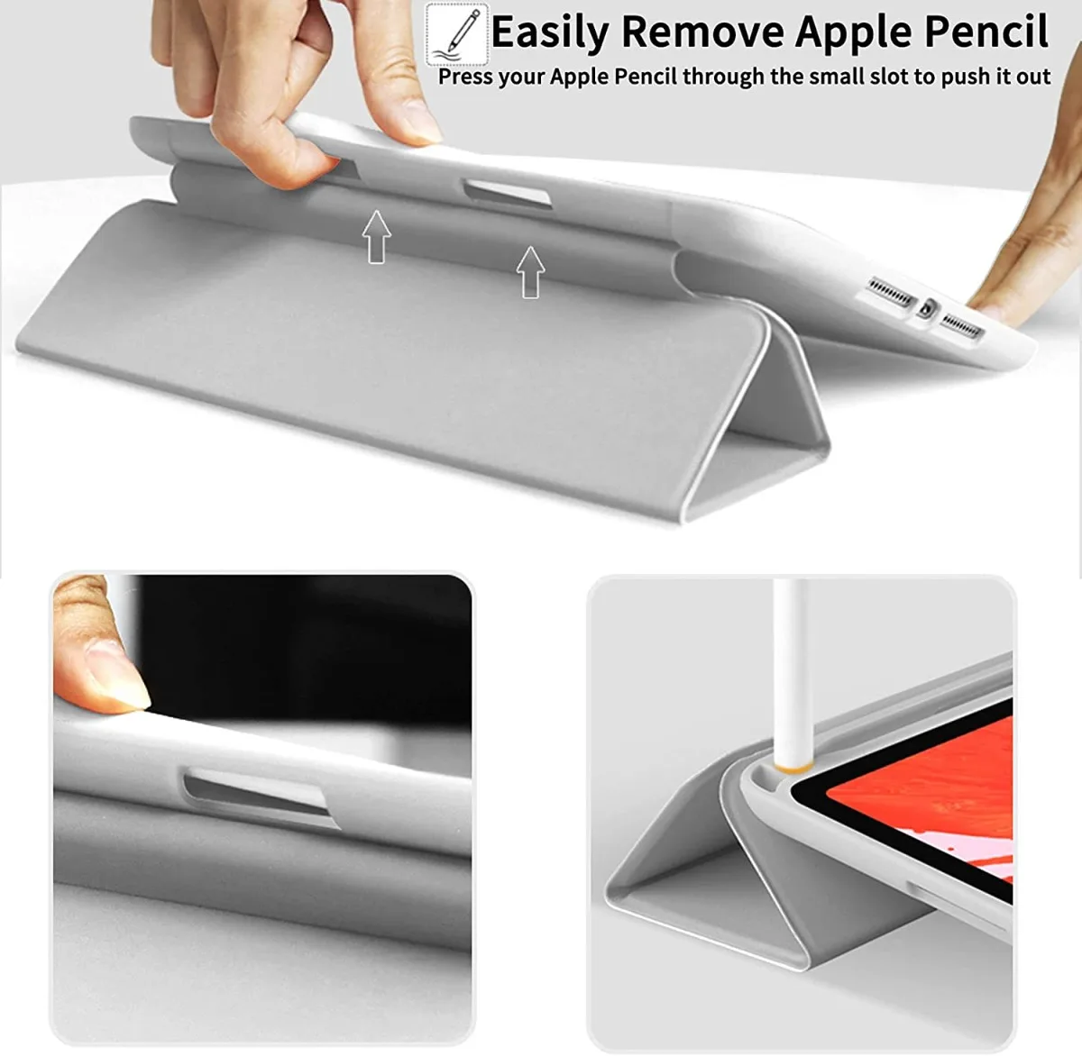 Magnetic Tablet Case with Pencil Holder