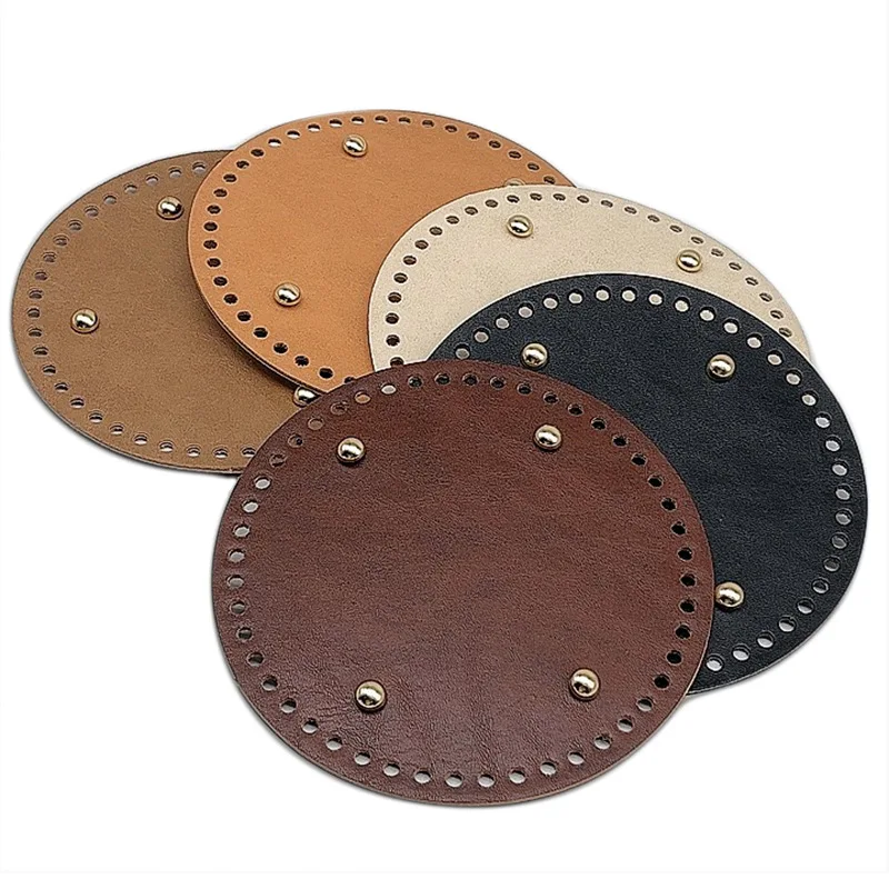 HandmadeDIYBagBasePlateCircularLeatherBottomforWashable