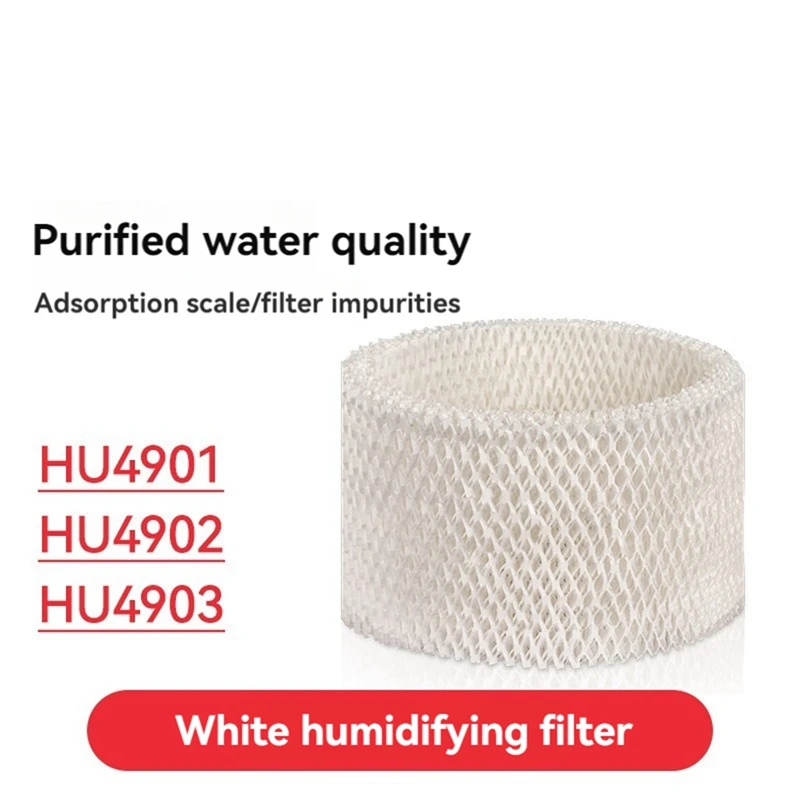 3PCS HU4101 Humidifier Replacement Filter For HU4901/HU4902/HU4903 Air Humidifier Filters For Bedroom Office