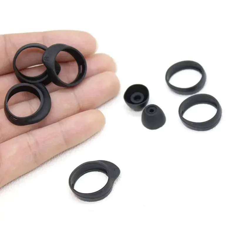 Enhanced Silicone Earphone Case with Flexible Ear Hooks and Eartips - 6/3 Pairs